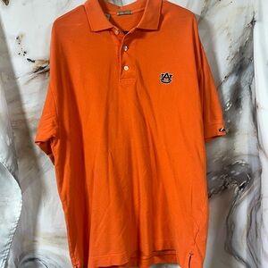 Men’s orange auburn polo shirt
